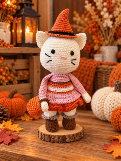 halloween kat Haakpakket - Halloween kitty